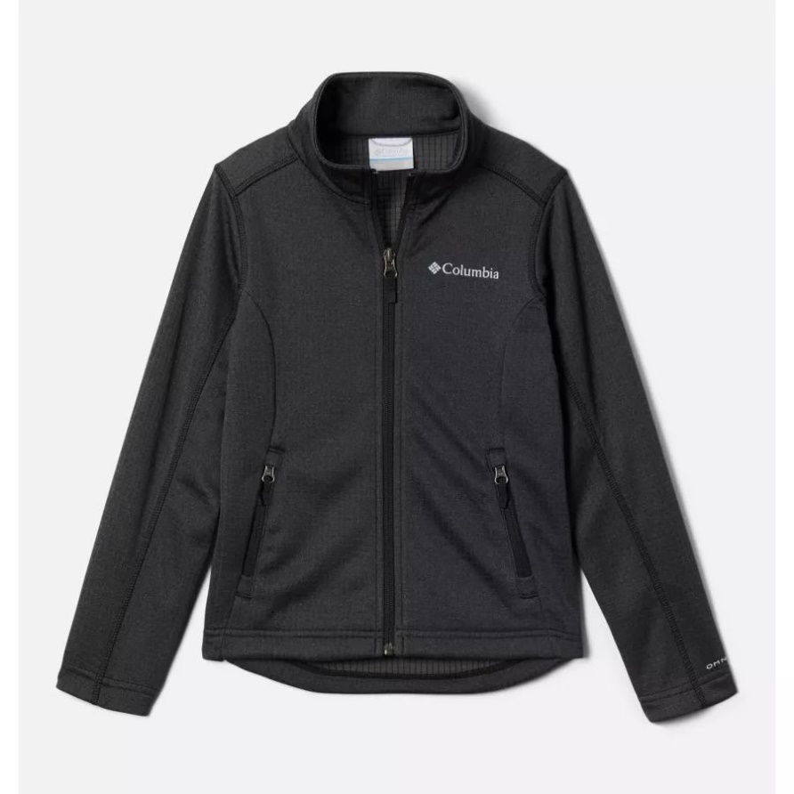 Park View Fleecejacke Mit Durchgehendem Reißverschluss Für Mädchen Columbia Black Heather