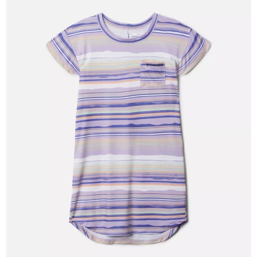 Parker Ridge Kleid Für Mädchen Columbia Frosted Purple Horizons Stripe