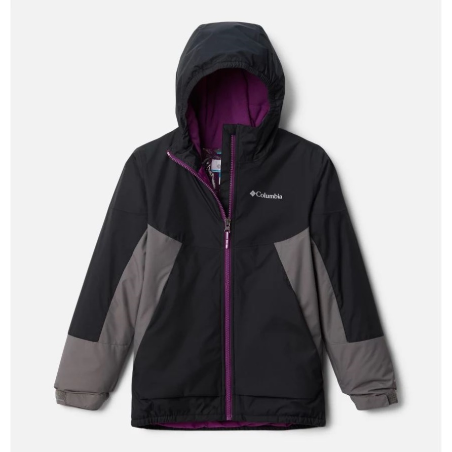Schneeproblemjacke Für Mädchen Columbia Black/city Grey