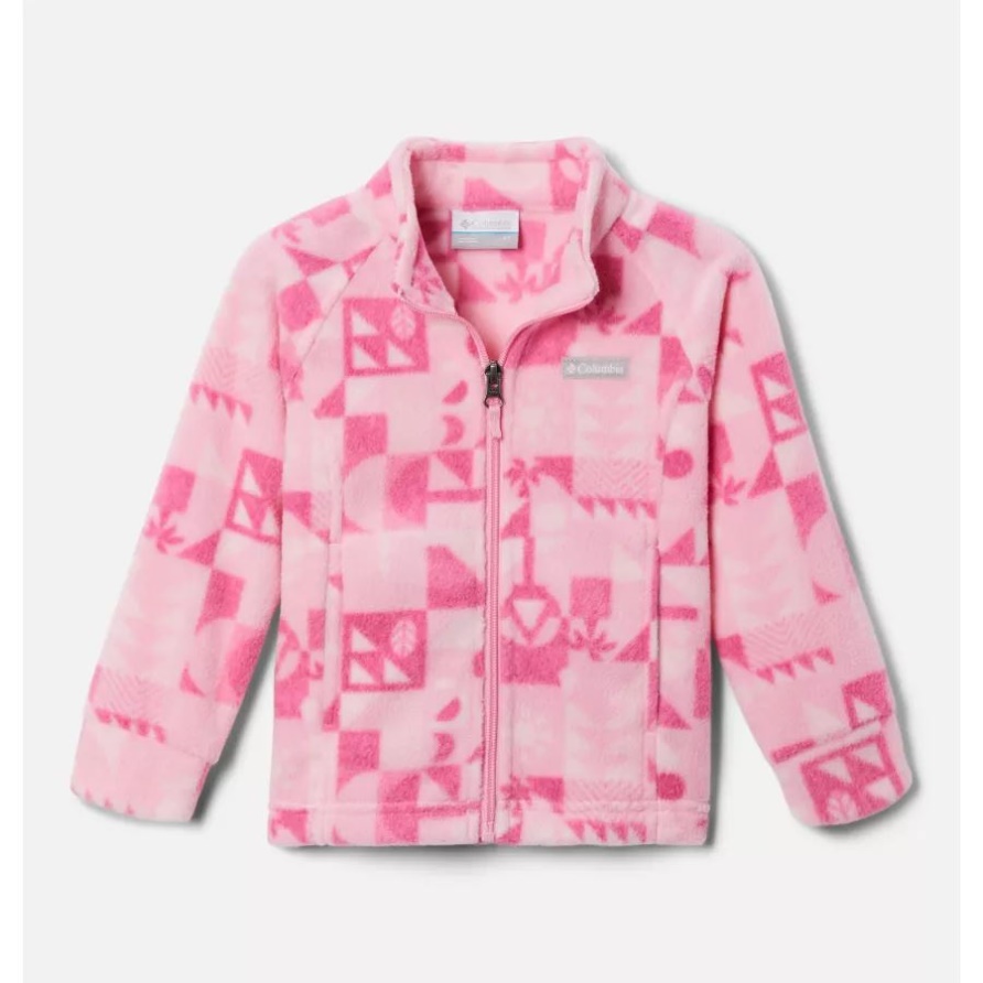 Benton Springs II Bedruckte Fleecejacke Für Mädchen Für Kleinkinder Columbia Wild Rose Quest