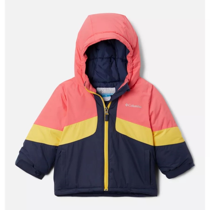 Horizon Ride II-Jacke Für Mädchen Für Kleinkinder Columbia Nachtaktiv/neonfarbener Sonnenaufgang/Sonnenschein