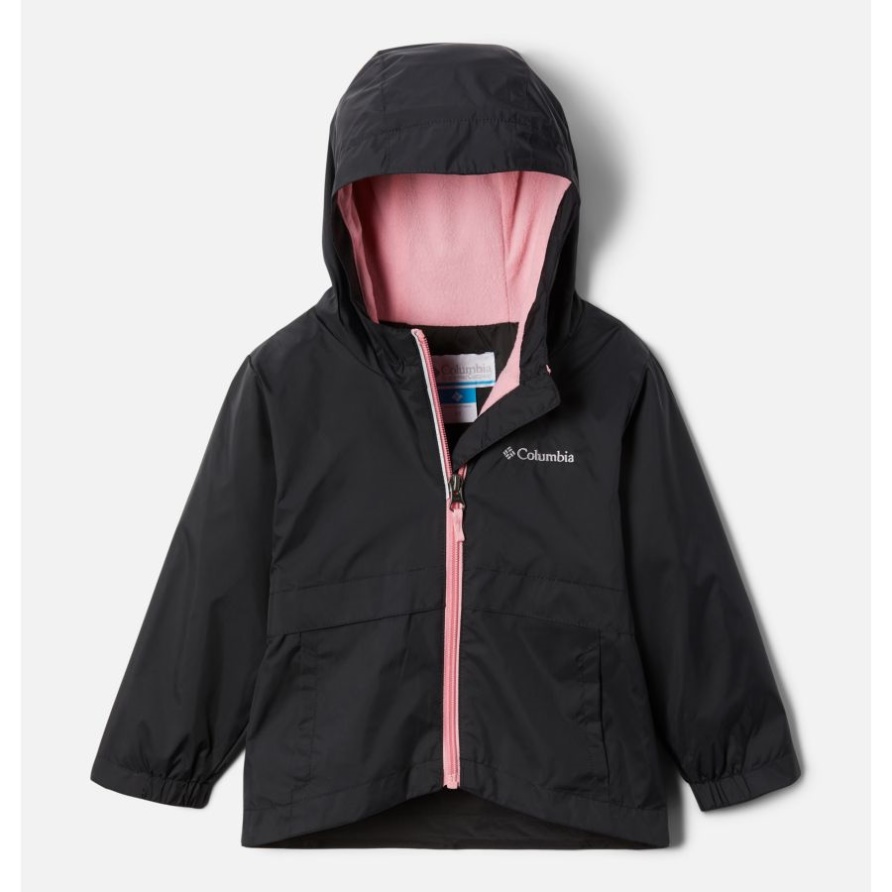Mädchen-Regen-Zilla-Jacke Für Kleinkinder Columbia Black