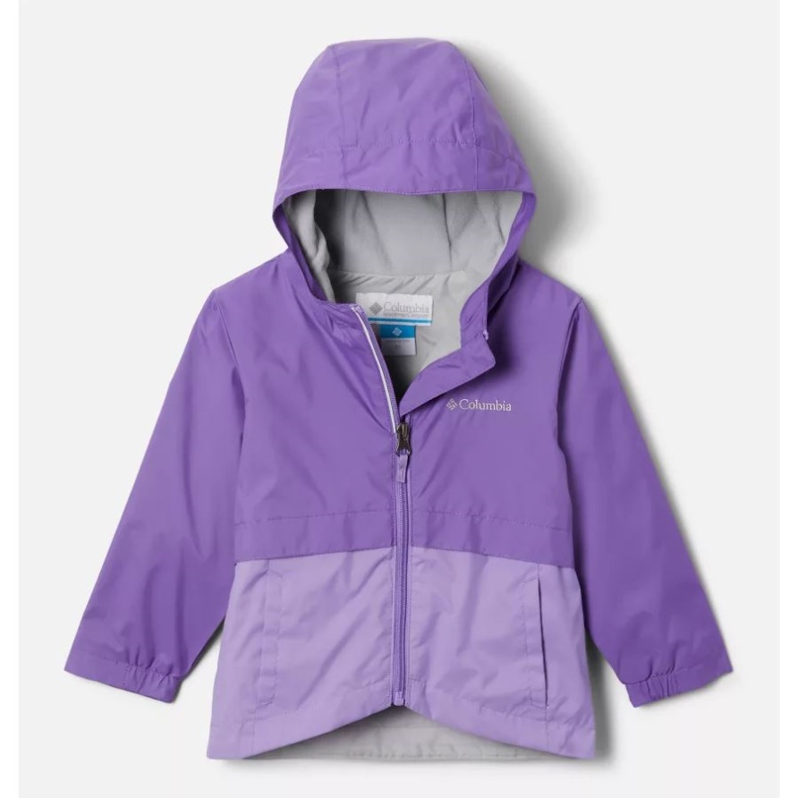 Grape Gum/Paisley Purple Regen-Zilla-Jacke Für Kleinkinder Aus Columbia Für Mädchen