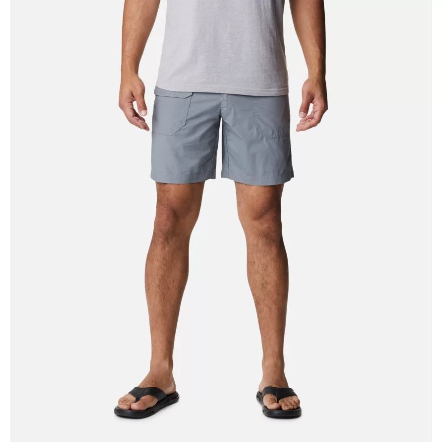 Graue Ash Columbia Ausgewaschene Cargo-Shorts Für Herren