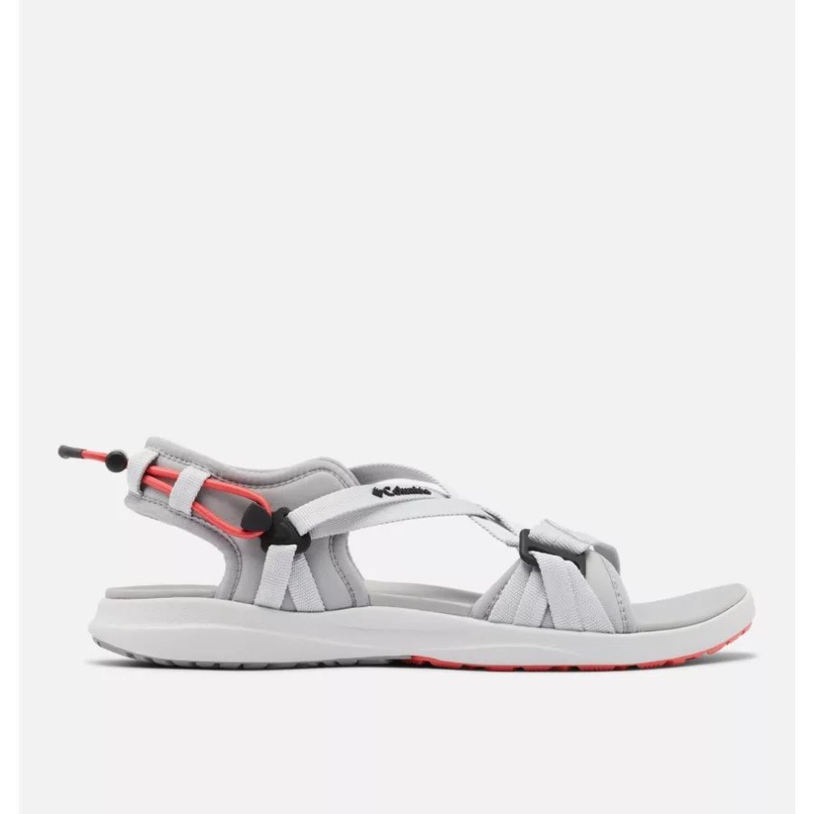 Graue Eis/rote Koralle Damensandale Von Columbia Brand Columbia Brand