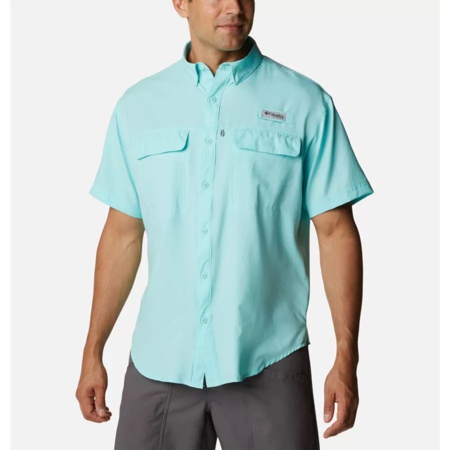 Gulf Stream Herren PFG Skiff Guide Gewebtes Kurzarmhemd Columbia