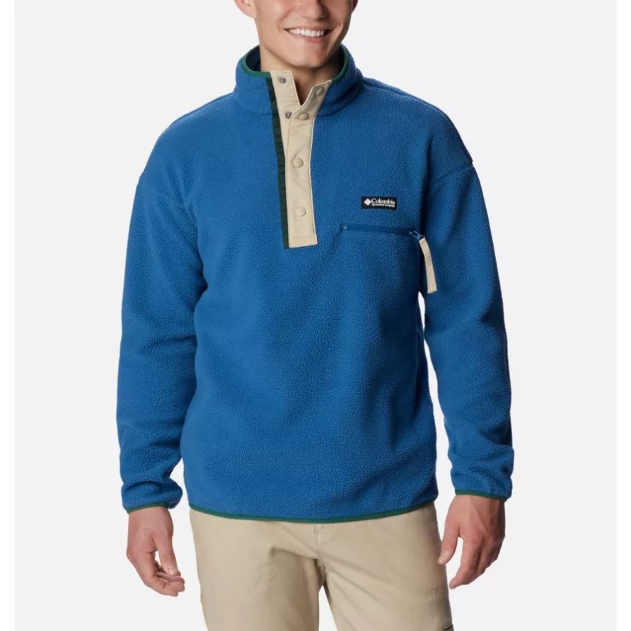 Impulse Blue Columbia Helvetia Half Snap Fleece Für Herren
