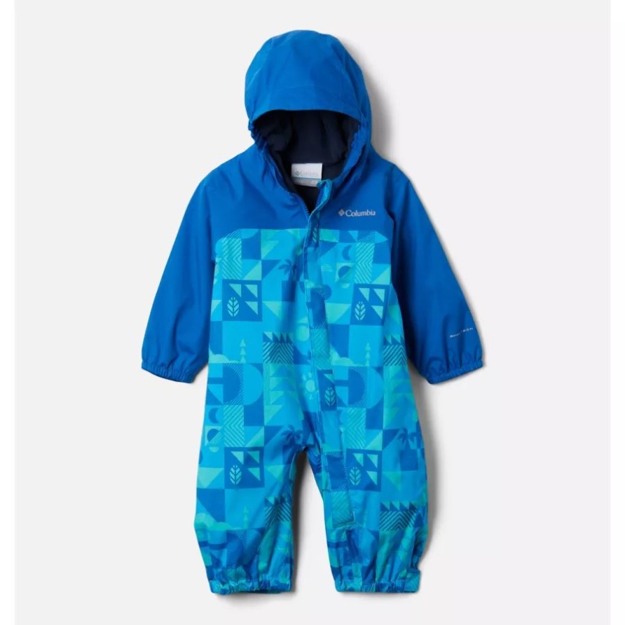 Infant Critter Jitters II Regenanzug Columbia Bright Aqua Quest/Bright Indigo