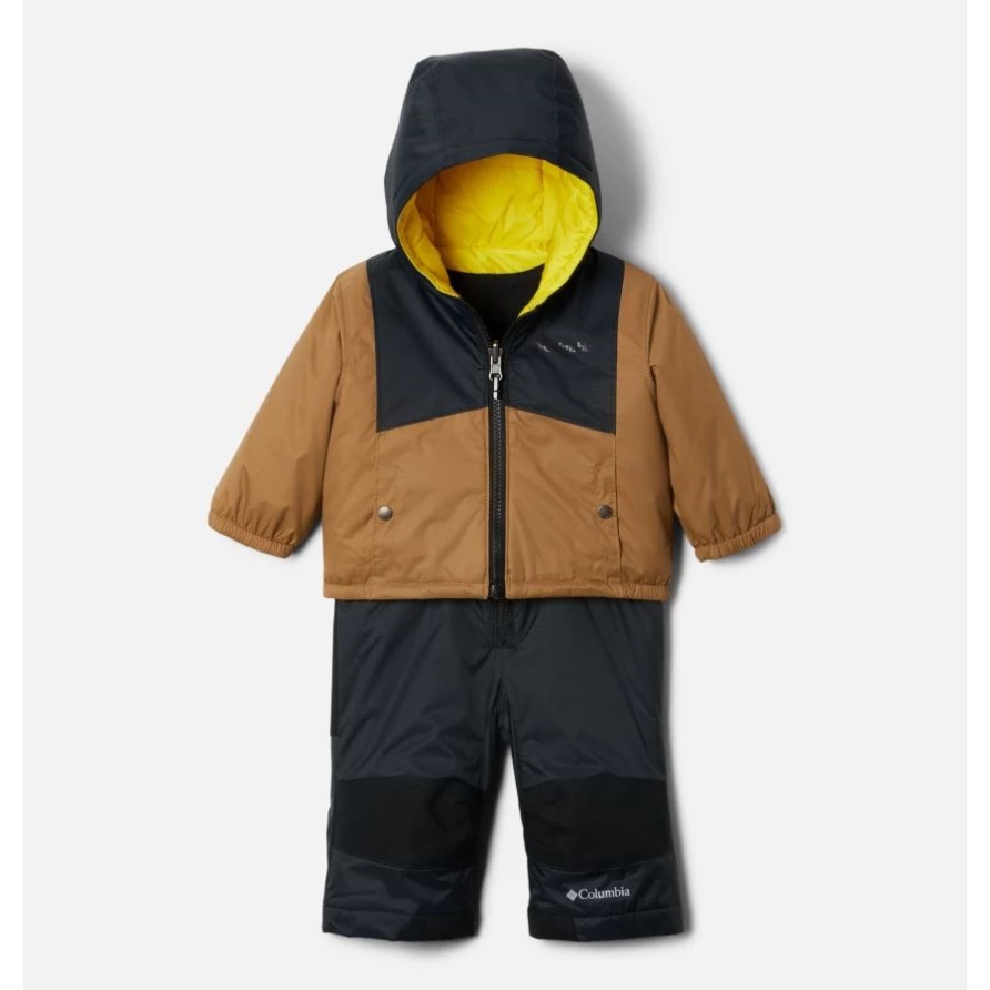 Kleinkind-Doppelflocken-Schneeset Columbia Delta/Schwarz