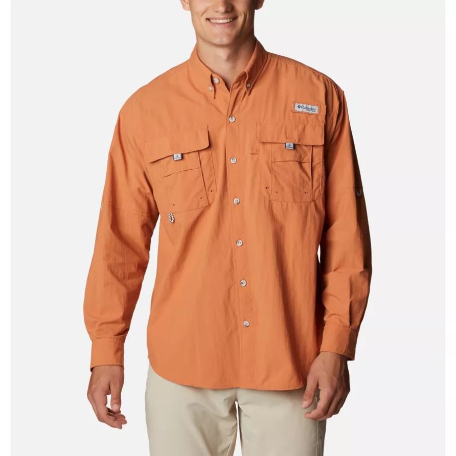 Pfg Bahama Ii Langarmshirt Für Herren Von Island Orange Columbia