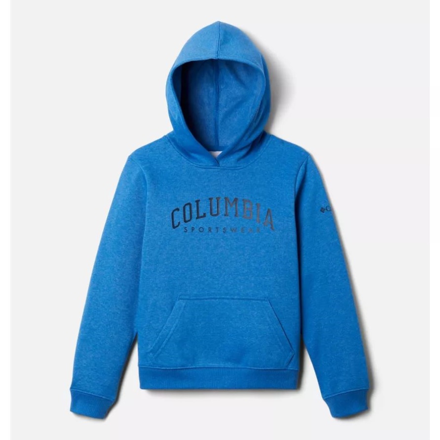Columbia-Trek-Pullover-Hoodie Für Kinder Helles Indigo Meliert Columbia
