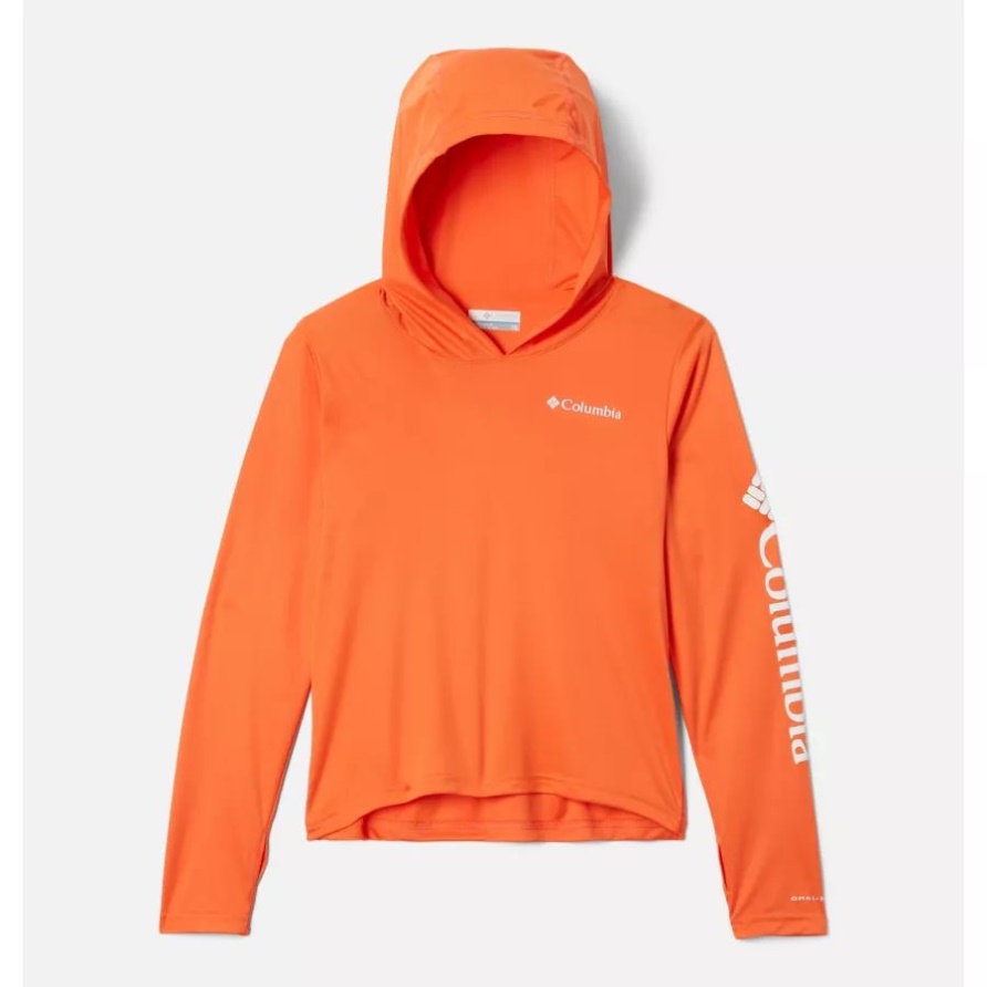Fork Stream Hoodie Für Kinder Columbia Sunset Orange