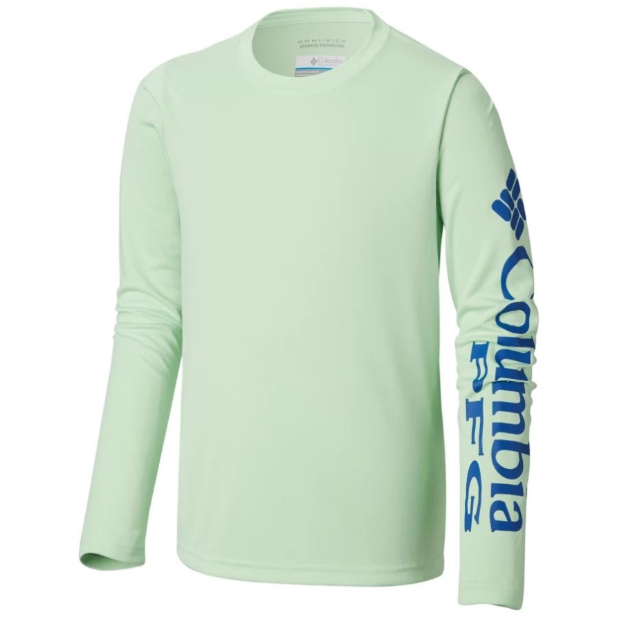 Terminal Tackle Langarm-T-Shirt Für Kinder Key West/Vivid Blue Columbia