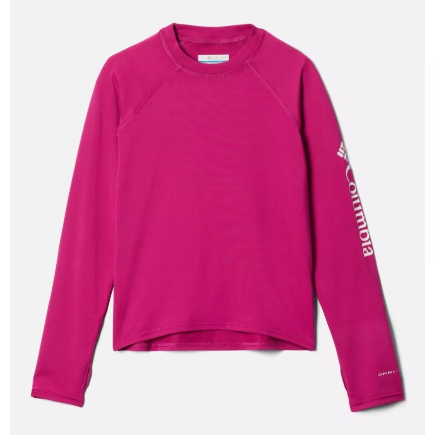 Kinder-Sandschutz-Shirt Mit Langen Ärmeln Columbia Wild Fuchsia