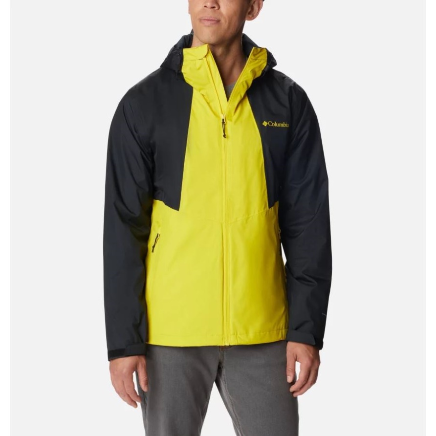 Laser Lemon/Black Columbia Inner Limits II Wasserdichte Herrenjacke