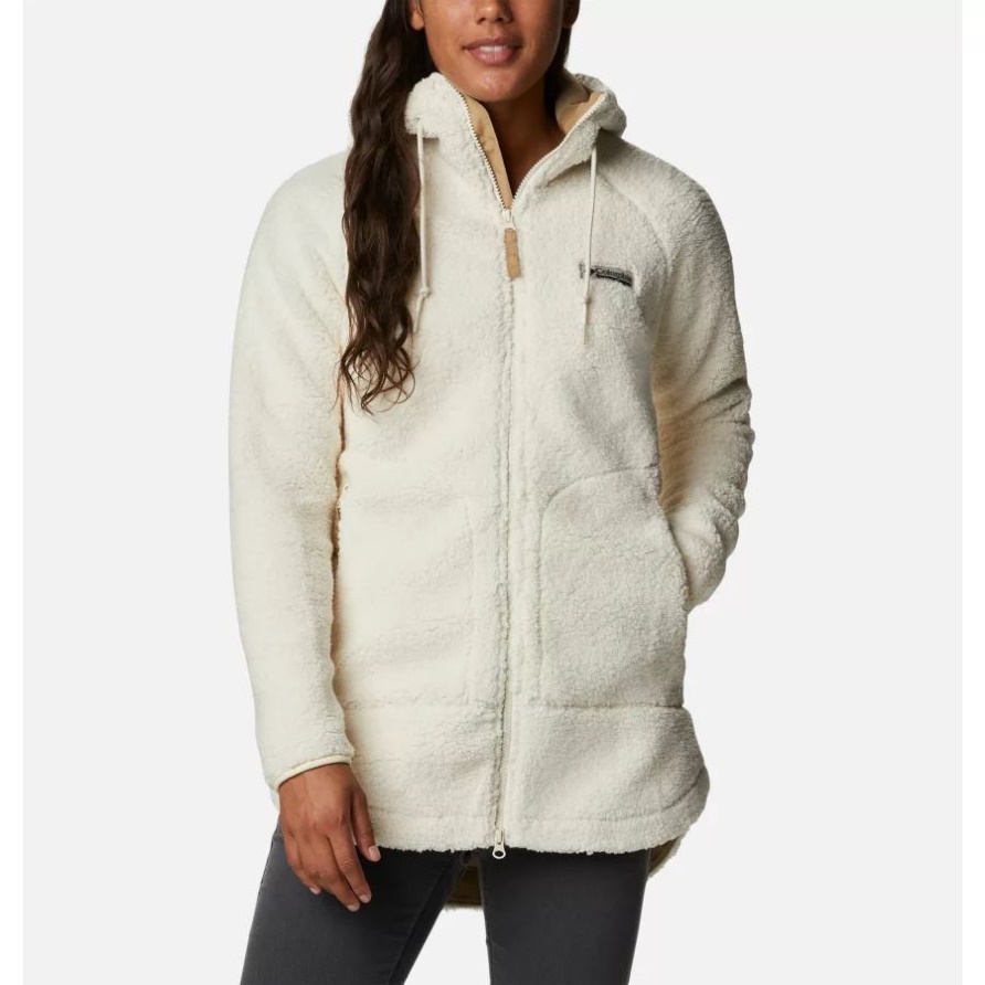 Leichte Biskuitfarbene Columbia Csc Sherpa-jacke Für Damen