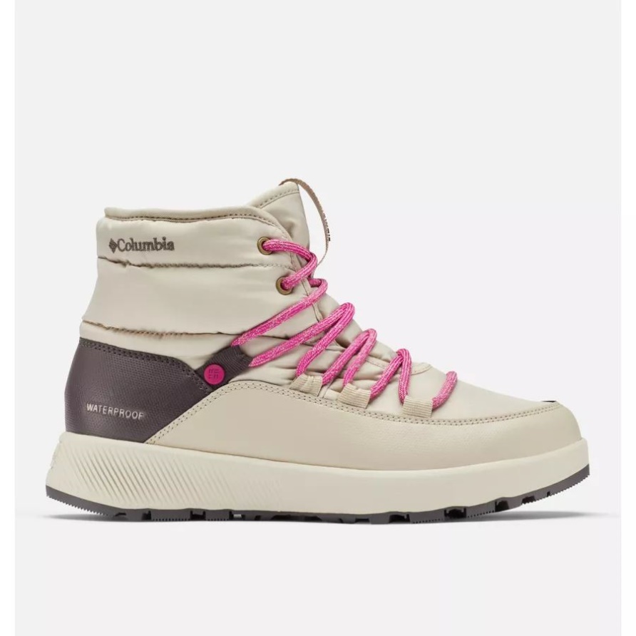 Leichter Ton/Holz-Columbia-Slopeside-Village-Omni-Heat-Mittelwinterstiefel Für Damen