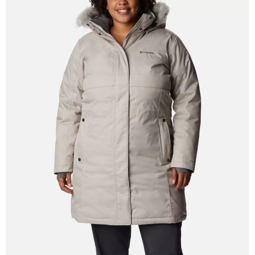 Light Cloud Columbia Apres Arson Lange Winterdaunenjacke Plus Größe Für Damen