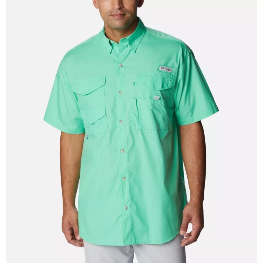 Light Jade Columbia Herren Pfg Bonehead Kurzarmhemd