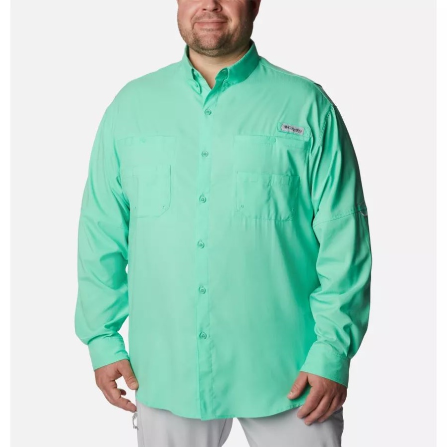 Light Jade Herren Pfg Tamiami Ii Langarmshirt Big Columbia
