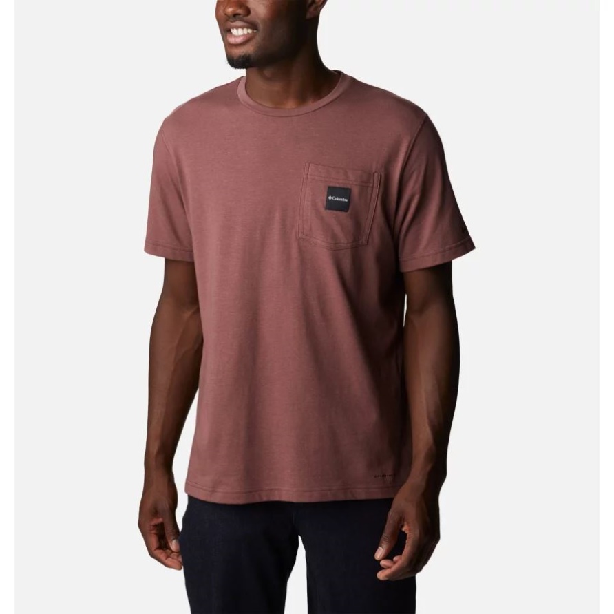 Thistletown Hills Taschen-t-shirt Für Herren Mit Leichten Rosinen Groß Columbia Brand