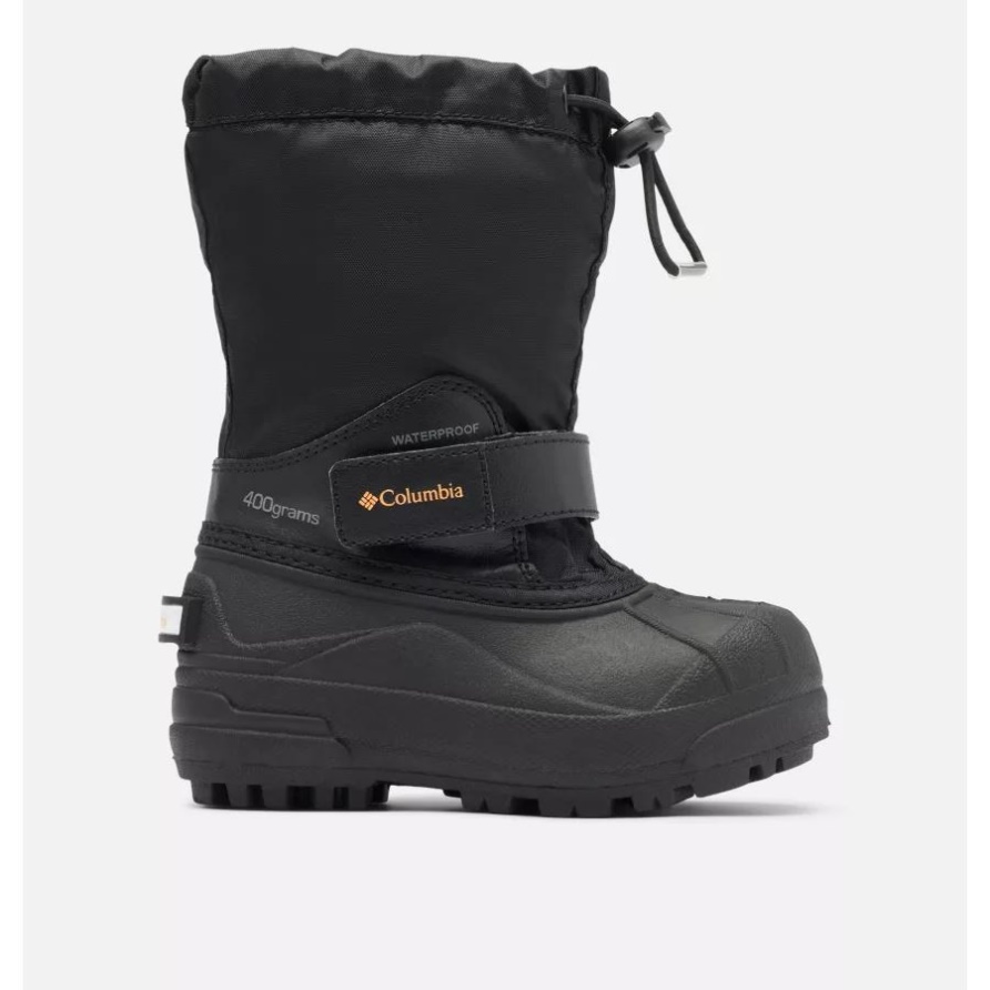 Powderbug Forty Schneestiefel Für Kleine Kinder Columbia Black/Orange Blast