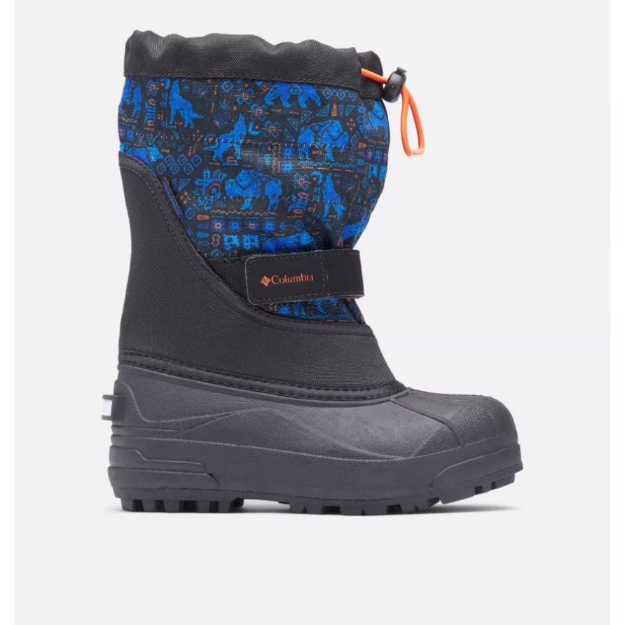 Powderbug Plus II-Schneestiefel Für Kleine Kinder, Columbia Schwarz/spritziges Orange