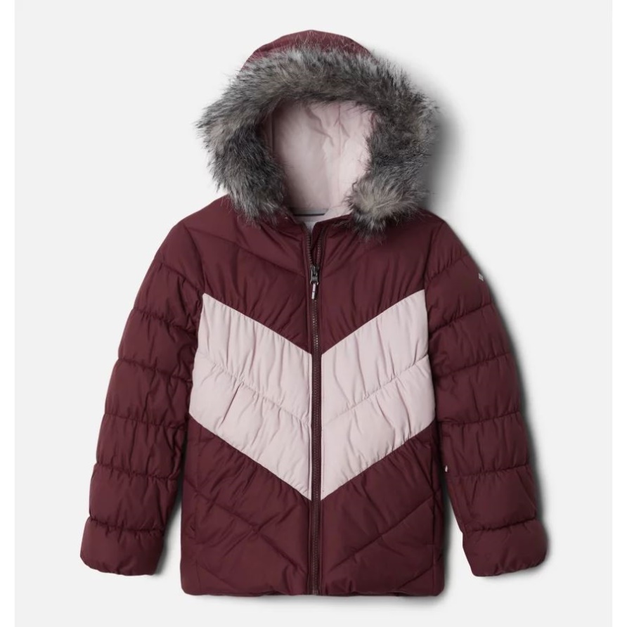 Malbec/mineral Pink Arctic Blast Skijacke Für Mädchen Columbia