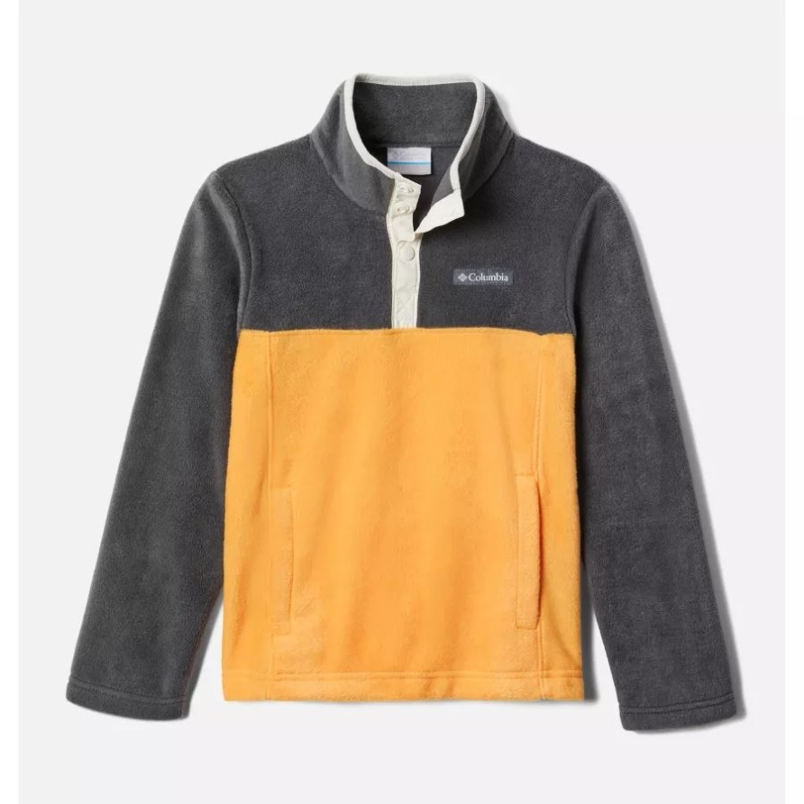 Mango/shark Steens Mountain1/4 Druckknopf-fleecepullover Für Jungen Columbia