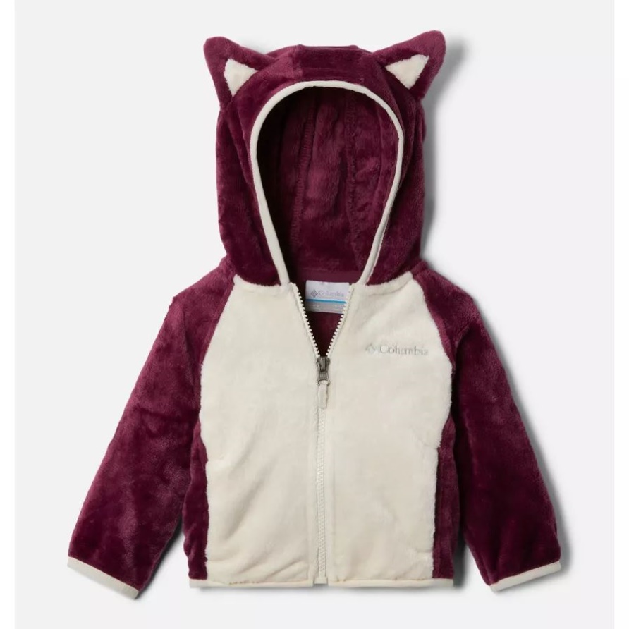 Marionberry/chalk Columbia Baby Foxy Baby Sherpa Jacke