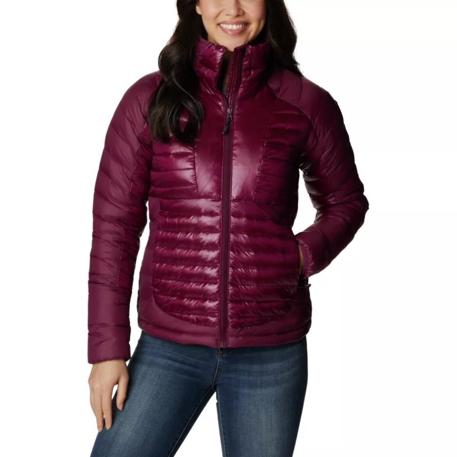 Marionberry Columbia Damen Daunenjacke Mit Labyrinthschlaufe