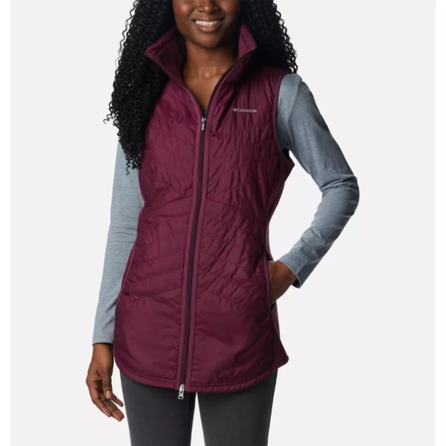 Marionberry Columbia Damen Mix It Around Lange Weste