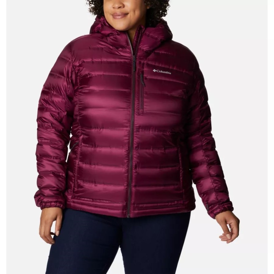 Marionberry Columbia Pebble Peak Daunenjacke Mit Kapuze Für Damen In Übergröße