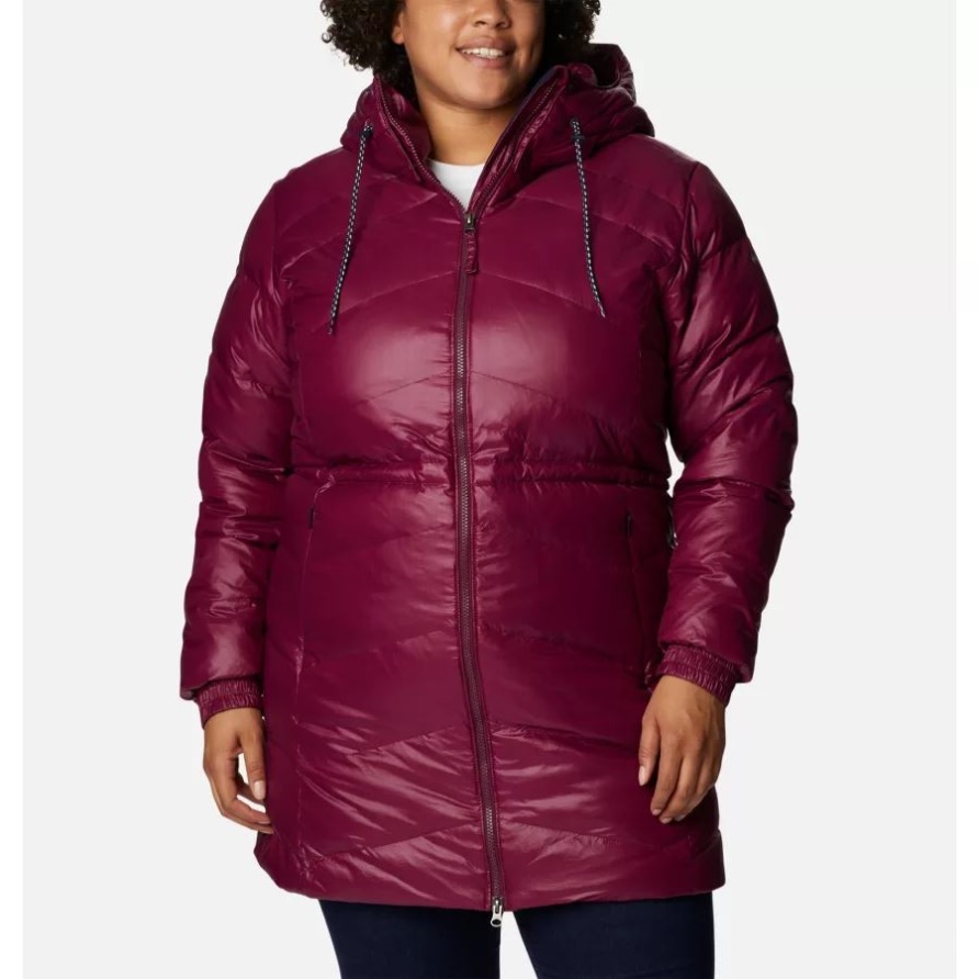 Marionberry Gunmetal Columbia Icy Heights II Daunenjacke Für Damen In Übergröße