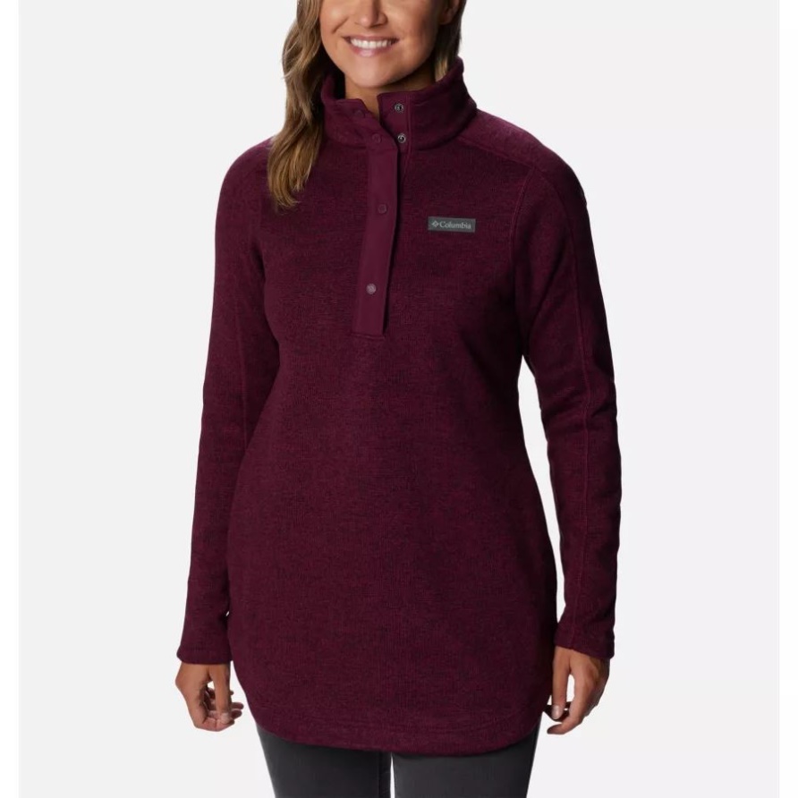 Marionberry Heather Columbia Damen Pullover Wetter Fleece Tunika