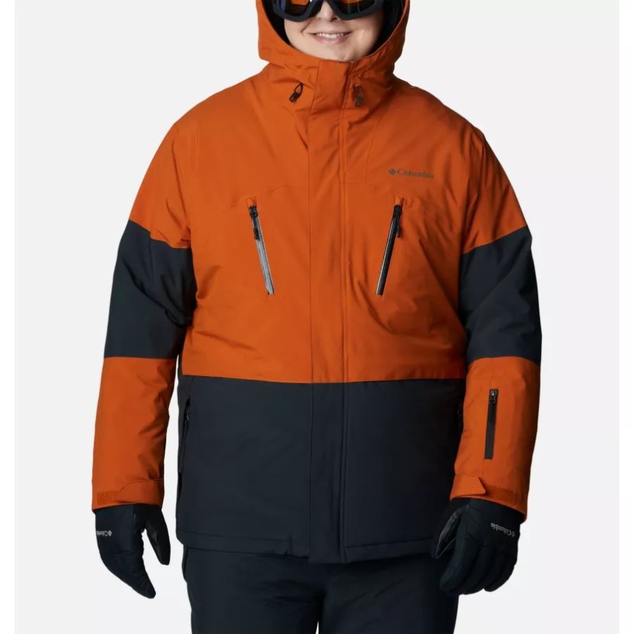 Aerial Ascender Omni-Heat Infinity Isolierjacke Für Herren Big Black/Warm Copper Columbia