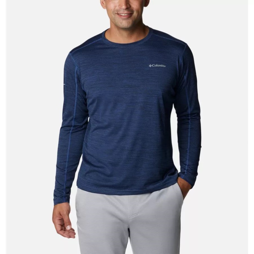 Alpine Chill Zero Langarmhemd Für Herren Columbia Collegiate Navy Meliert