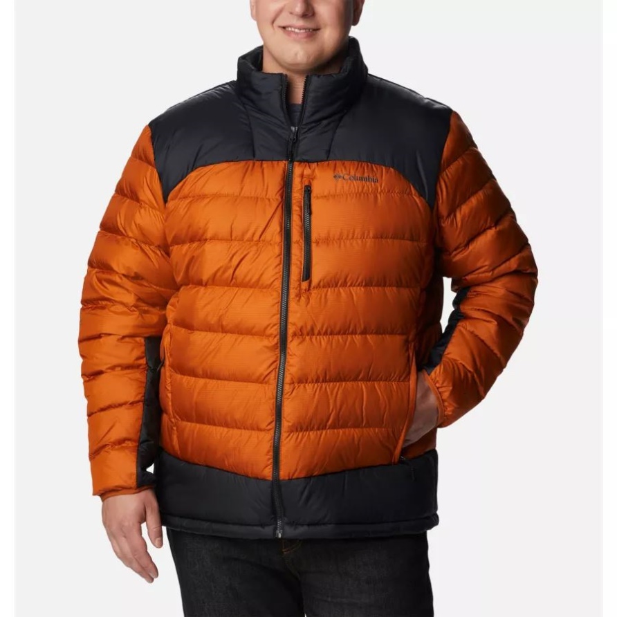 Herren-Herbst-Park-Daunenjacke Big Warm Copper/Black Columbia