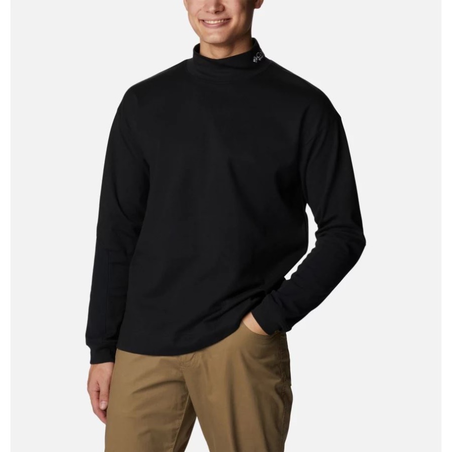 Ballistic Ridge Hochhals Langarm T-shirt Für Herren Black Columbia