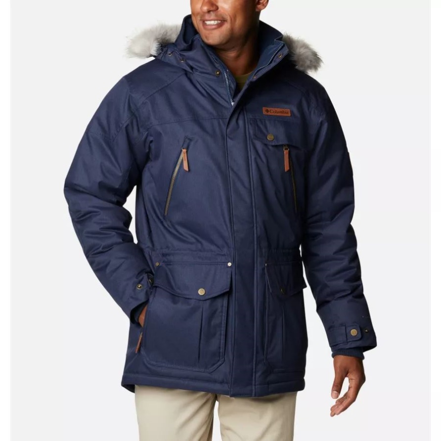 Herren Barlow Pass 550 Turbodown Jacke Collegiate Navy Columbia
