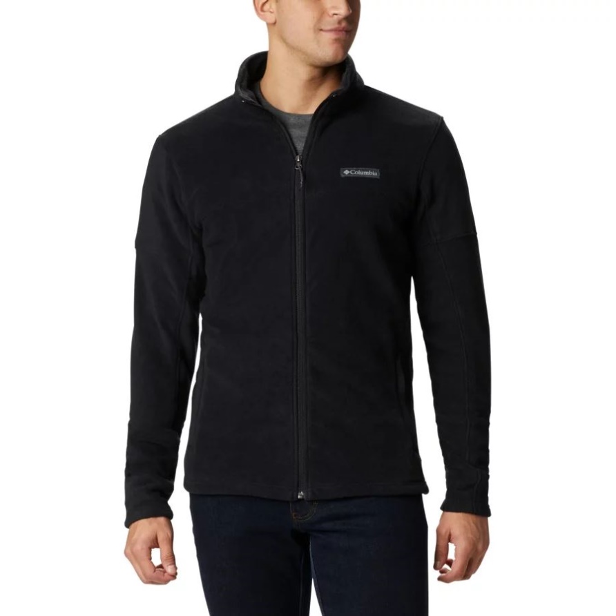 Herren-Becken Trail-Fleece Mit Durchgehendem Reißverschluss Columbia Black