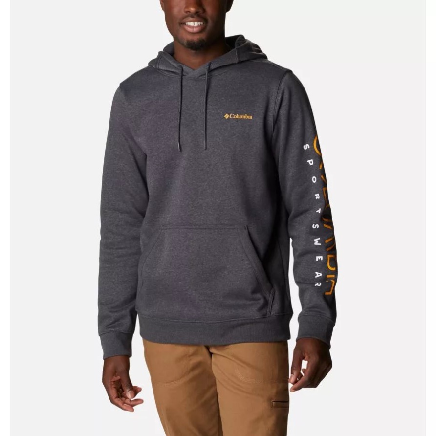 Kapuzenpullover Mit CSC-Logo II Für Herren Columbia Brand Shark Heather/Columbia Brand Stencil Sleeve