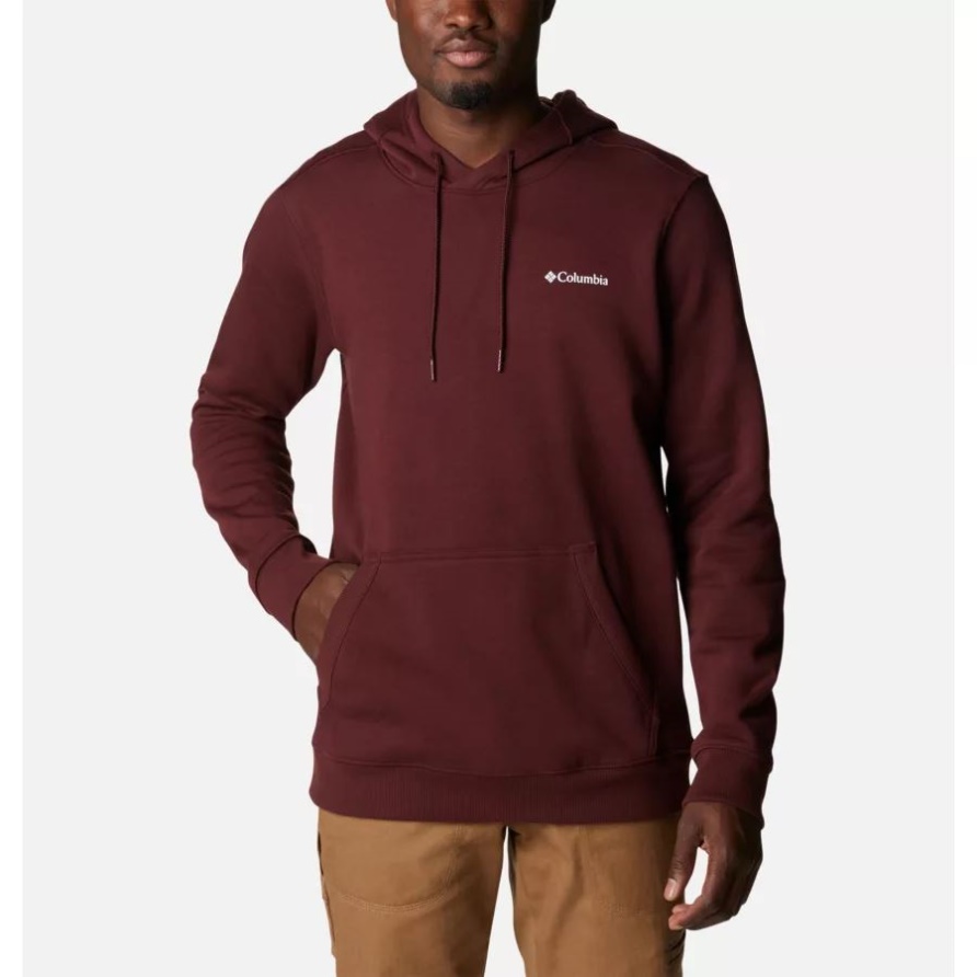 Herren Csc Basic Logo Ii Hoodie Elderberry/c Sportswear 2 Columbia