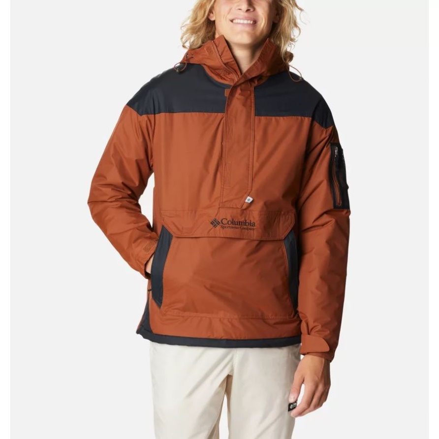 Herren-challenger-pulloveranorak Dark Amber/black Columbia