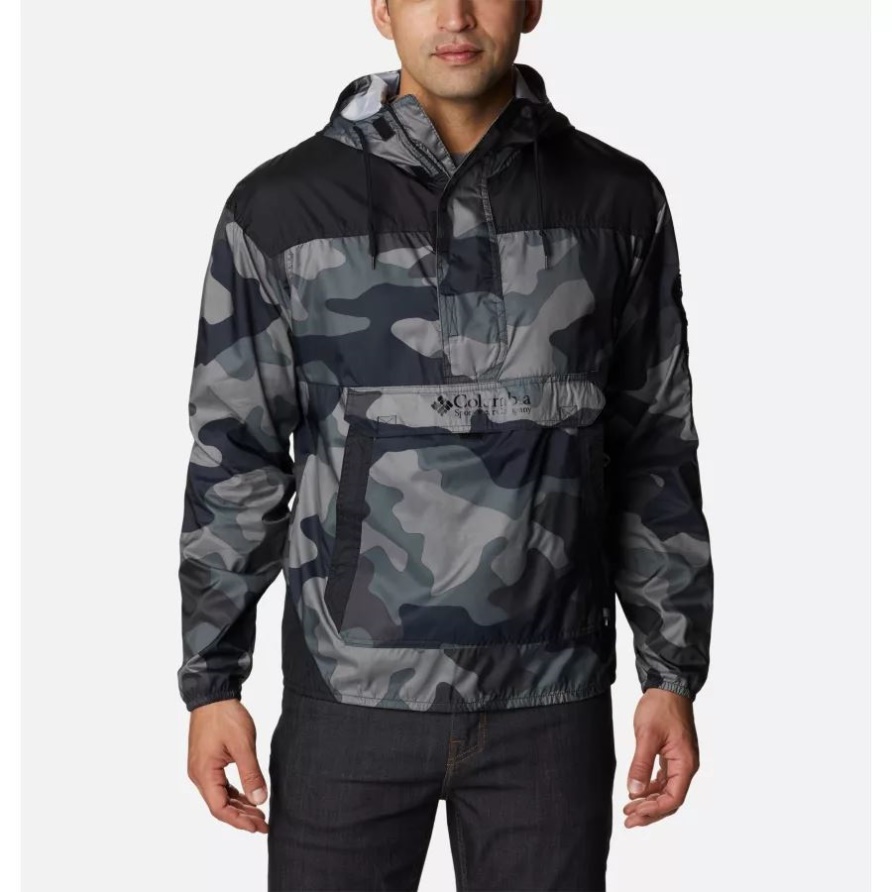 Challenger-Windjacke Für Herren Black Mod Camo Print/Black Columbia
