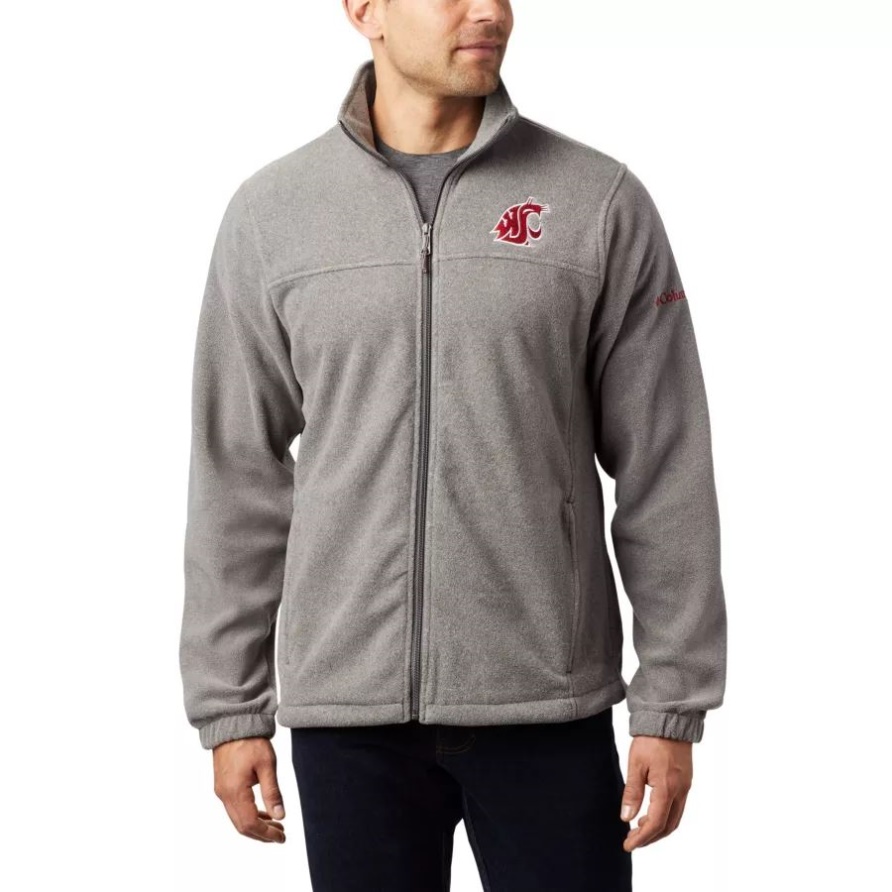 Collegiate Flanker Iii Fleecejacke Für Herren Washington State Waz - Charcoal Columbia