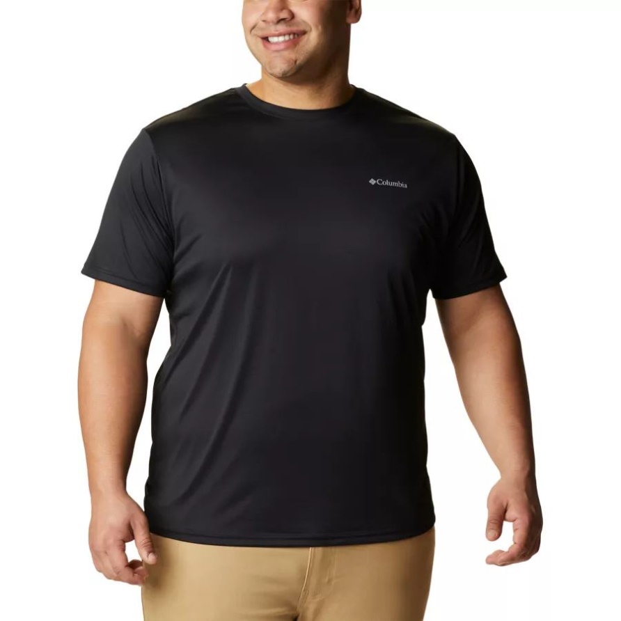 Columbia Hike Crew Kurzarmhemd Für Herren Big Black Columbia