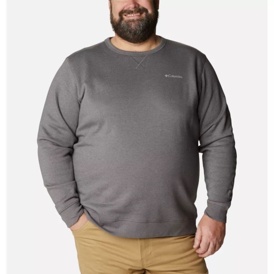 Columbia-Logo-Fleece-Crew Für Herren Großes Columbia-City-graues Hthr/csc-Ärmellogo