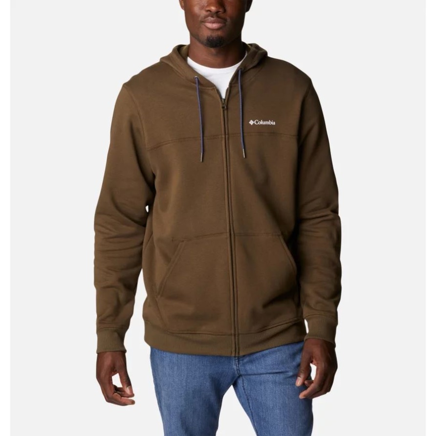 Columbia Logo-fleece-hoodie Für Herren Olive Green/c Sportswear 2 Columbia