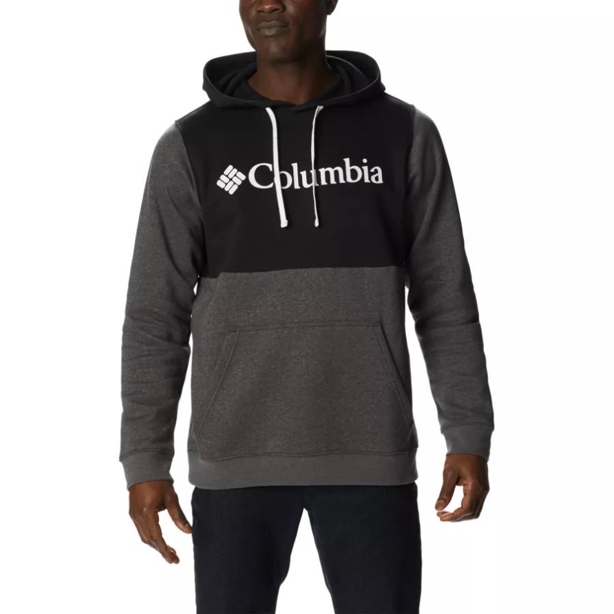 Columbia Trek Colorblock-Hoodie Für Herren Schwarz/Shark Heather Columbia